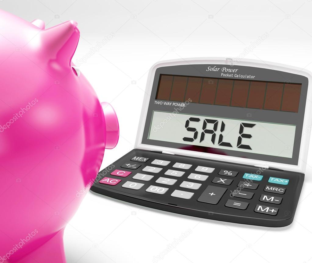 Sale Calculator Shows Price Reduction Or Discounts