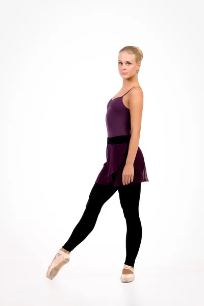 Ung blond ballerina — Stockfoto