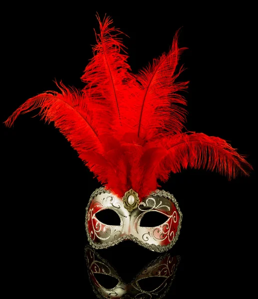 Venetian mask isolated on black — Stock Photo, Image