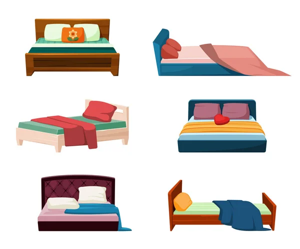Sofa Gemütliches Modernes Schlafbett Für Die Wohnung Vektorbilder Von Bequemen — Stockvektor