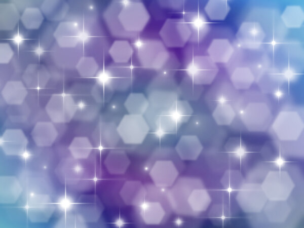 Lilac background with boke effect and stars