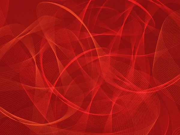 Fundo vermelho abstrato com fitas — Fotografia de Stock