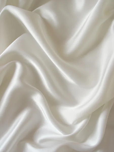 Draped white silk background — Stock Photo, Image