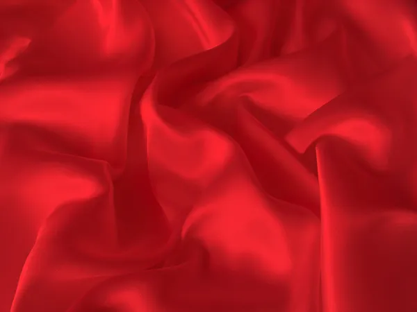Sfondo drappeggiato seta rossa — Foto Stock
