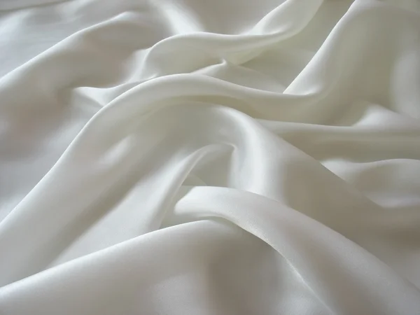 White silk background — Stock Photo, Image