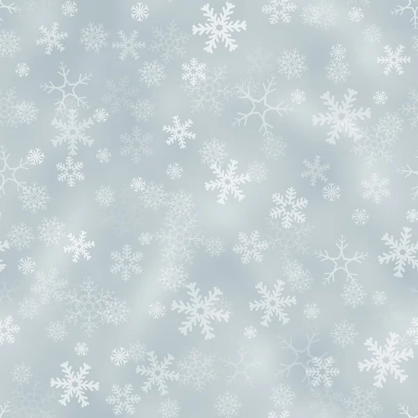 Seamless silver background with snowflakes — Stock Photo, Image