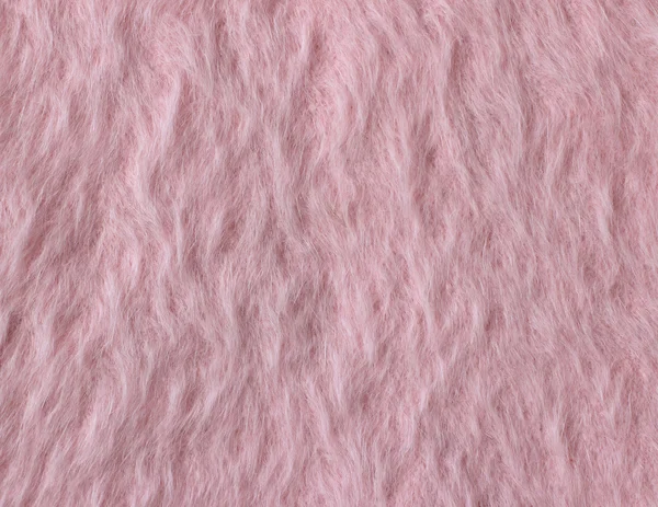 Textur aus weichem rosafarbenem, wolligem Stoff (Angora)) — Stockfoto