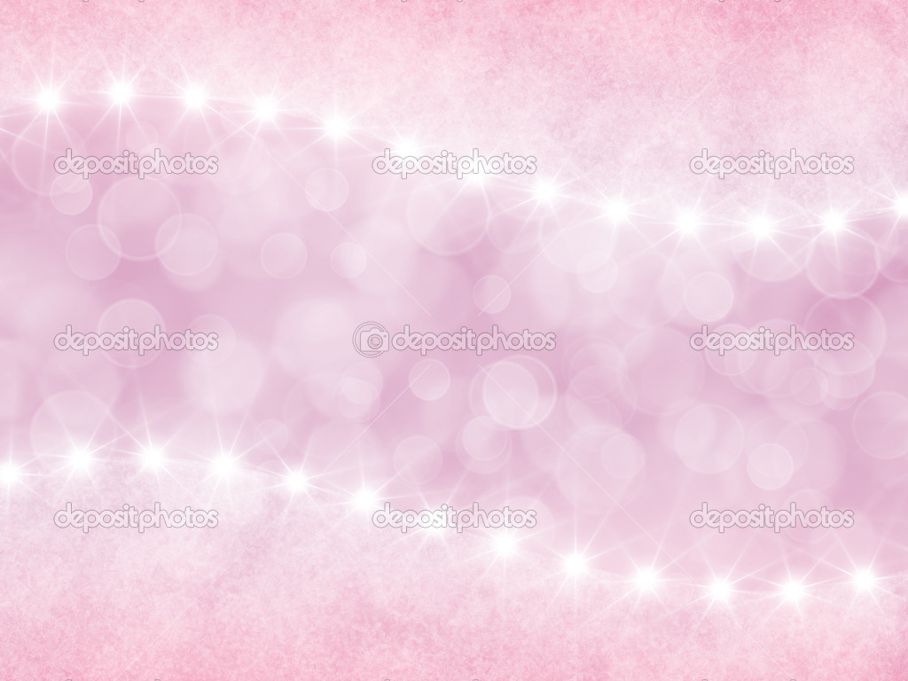 Abstract pink background with boke and stars