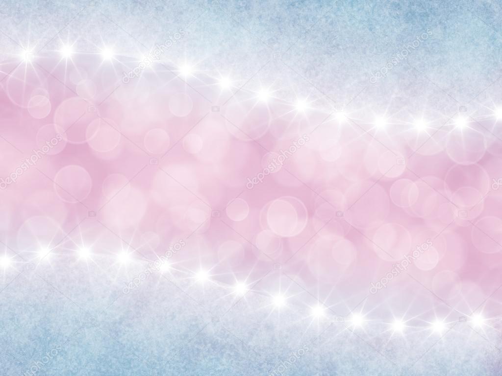 Abstract pink  and lilac background with boke and stars