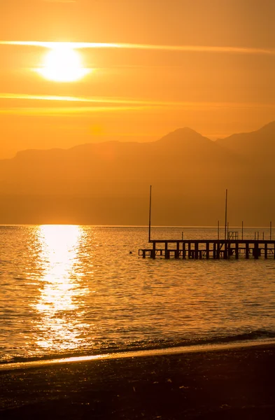 Solnedgång i antalya — Stockfoto