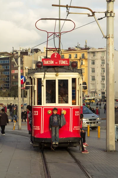 Tram rosso — Foto Stock