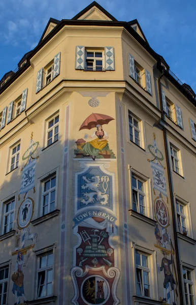 Colorido edifício histórico de Munique — Fotografia de Stock