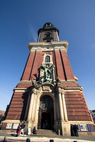 Hamburg, st. michael's kerk — Stockfoto