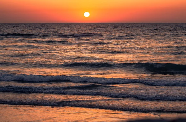 Západ slunce v tel Avivu — Stock fotografie
