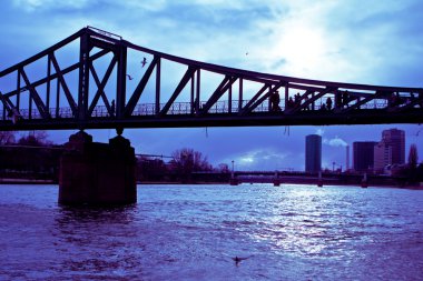 Frankfurt am main, Almanya. Eiserner steg
