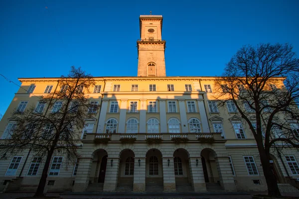 Ayuntamiento de Lviv, Ucrania — Foto de Stock