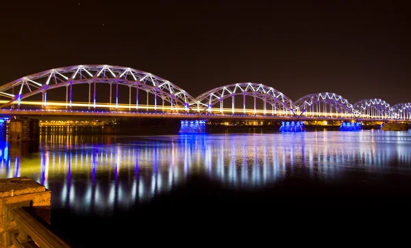 鉄道橋、リガ — ストック写真