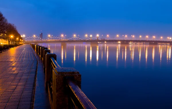 Railway bridge, Riga — Stock Photo, Image