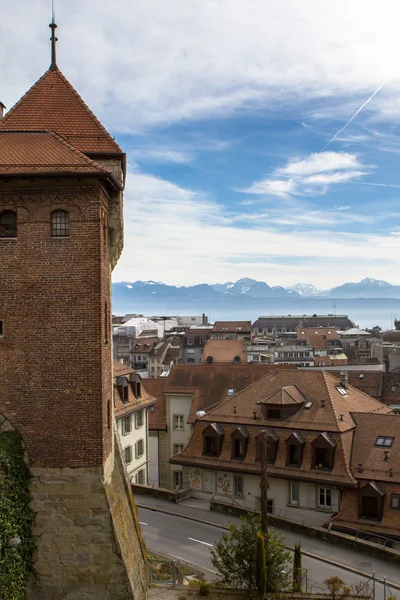 Blick von der Kathedrale von Lausanne — Stockfoto