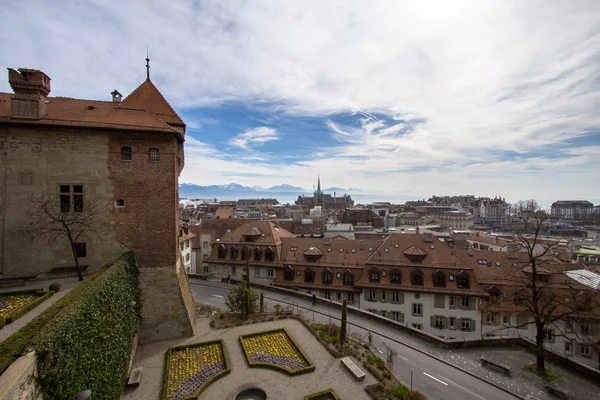 View from the Lausanne cathedral — Stock Photo, Image