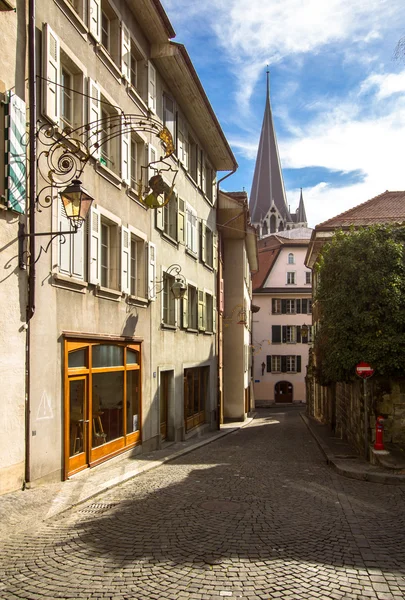 Eski city lausanne — Stok fotoğraf