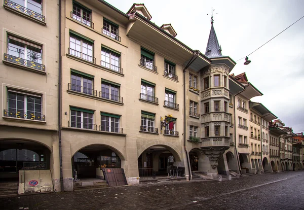 Oude straten in bern — Stockfoto