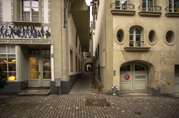 Rua na Cidade Velha de Berna — Fotografia de Stock