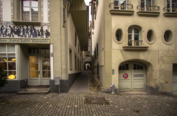 Street in the old town of Bern — Stock Photo, Image