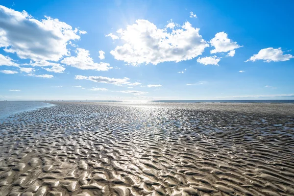 Sankt Peter Ording, Almanya 'da Kuzey Denizi Plajı