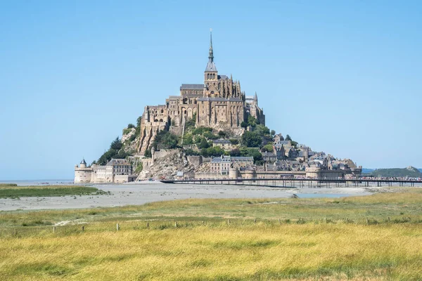 Weltberühmte Abtei Mont Saint Michel Frankreich — Stockfoto