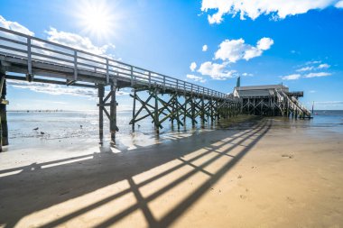 Sankt Peter Ording, Almanya 'da Kuzey Denizi Plajı