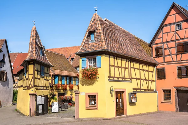 Colorful Half Timbered Houses Eguisheim Alsace France — Stock Photo, Image