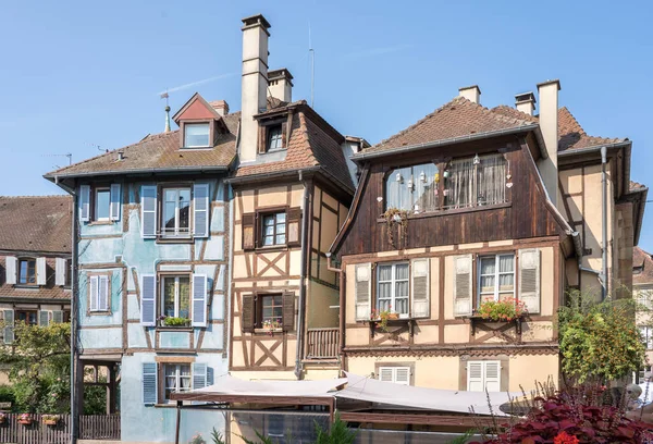 Colorful Half Timbered Houses Colmar Alsace France — Stock Photo, Image