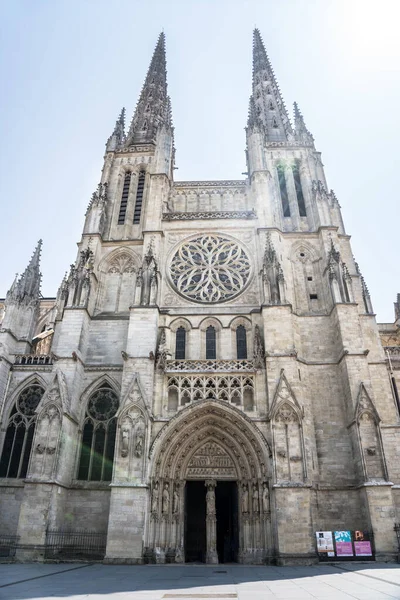 Cattedrale Saint Andre Place Pey Berland Bordeaux Francia — Foto Stock