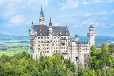 Almanya, Bavyera 'daki dünyaca ünlü Neuschwanstein Kalesi