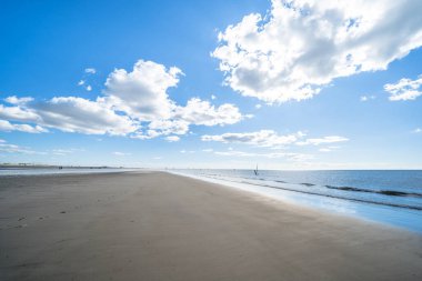 Sankt Peter Ording, Almanya 'da Kuzey Denizi Plajı