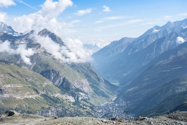 Zwitsers Alpenlandschap Bij Zermatt — Stockfoto