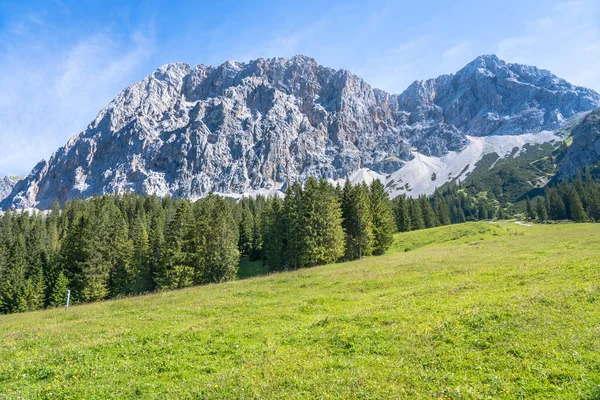 Vista Para Maciço Zugspitze Alemanha — Fotografia de Stock