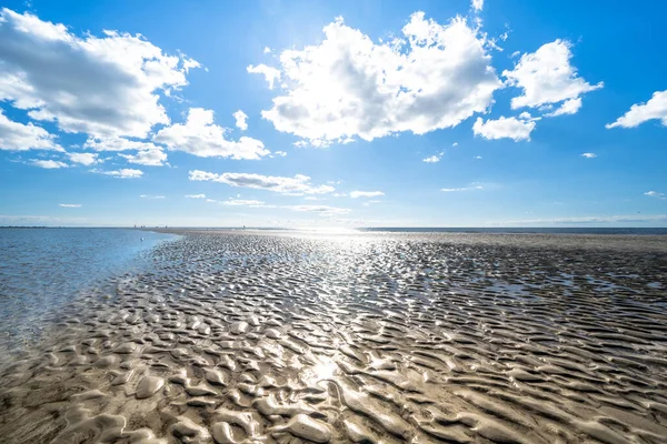 Nordsø Strand Sankt Peter Ording Tyskland - Stock-foto