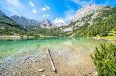 Seebensee lake and Dragonkopf peak, Ehrwald, Austria