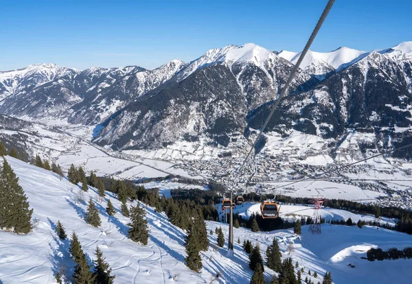 Berge Skigebiet Bad Hofgastein Winter Österreich — Stockfoto