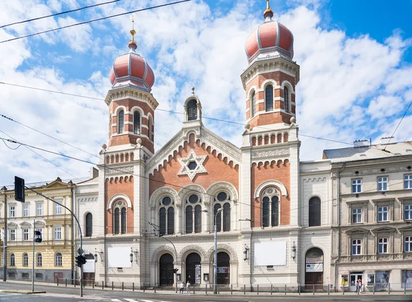 Tredje Största Världen Synagoga Pilsen Tjeckien — Stockfoto