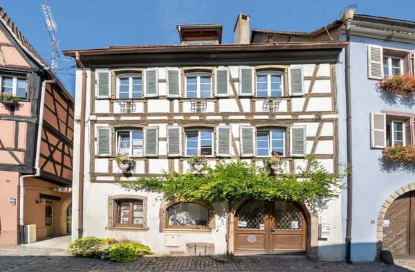 Colorful Half Timbered Houses Eguisheim Alsace France — Stock Photo, Image