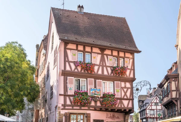 Colorful Half Timbered Houses Colmar Alsace France — Stock Photo, Image