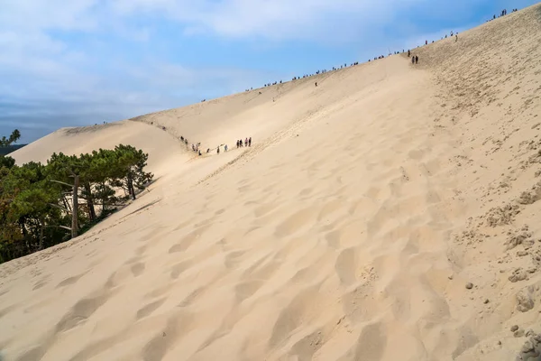 Sand Dune Pilat Nära Bordeaux Frankrike — Stockfoto