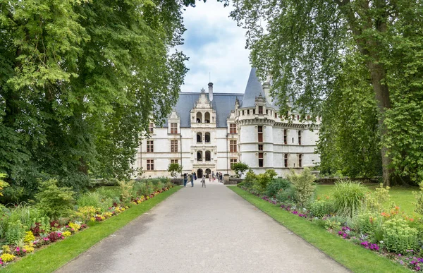 Famous Medieval Castle Chateau Azay Rideau France —  Fotos de Stock