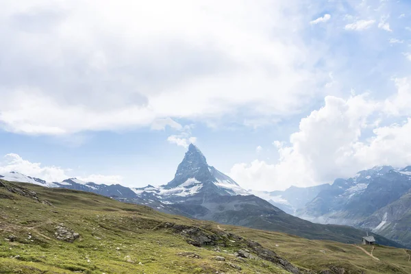 Alpská Krajina Mit Slavný Vrchol Matterhorn Zermatt Švýcarsko — Stock fotografie