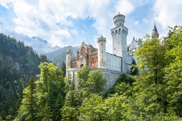 Castelo Neuschwanstein Mundialmente Famoso Baviera Alemanha — Fotografia de Stock