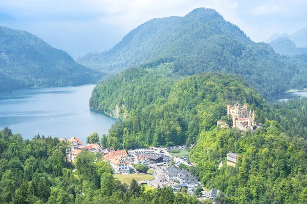 Вид Воздуха Замок Мбаппе Бавария Германия — стоковое фото
