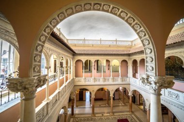 Nice, Fransa 'daki ünlü Villa Eiffussi de Rothschild' in iç mekanı.